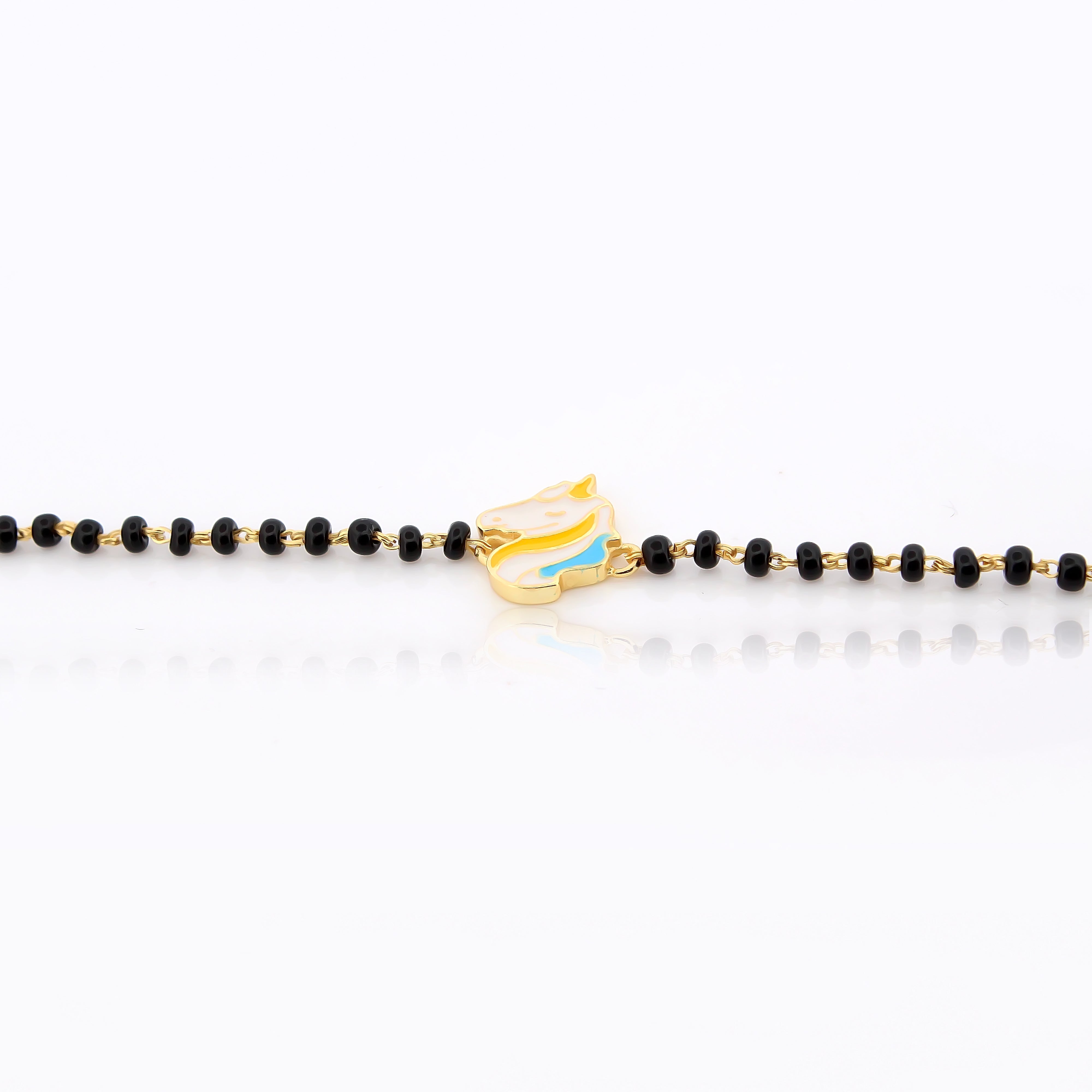 Horse Energy Bracelet for Kids – 18KT Gold Plated | 925 Sterling Silver | Strength, Protection & Positivity